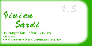 vivien sardi business card